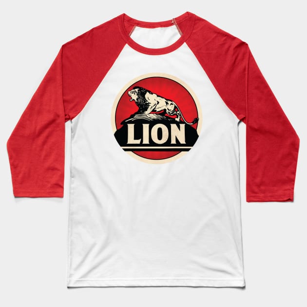 Lion Baseball T-Shirt by MindsparkCreative